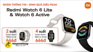 Nhận Thông Tin Săn Redmi Watch 6 Series 666Đ, Hotsale Từ Ngày 20/08, Giá Chỉ Từ 1.19 Triệu 1 1639222349563940858