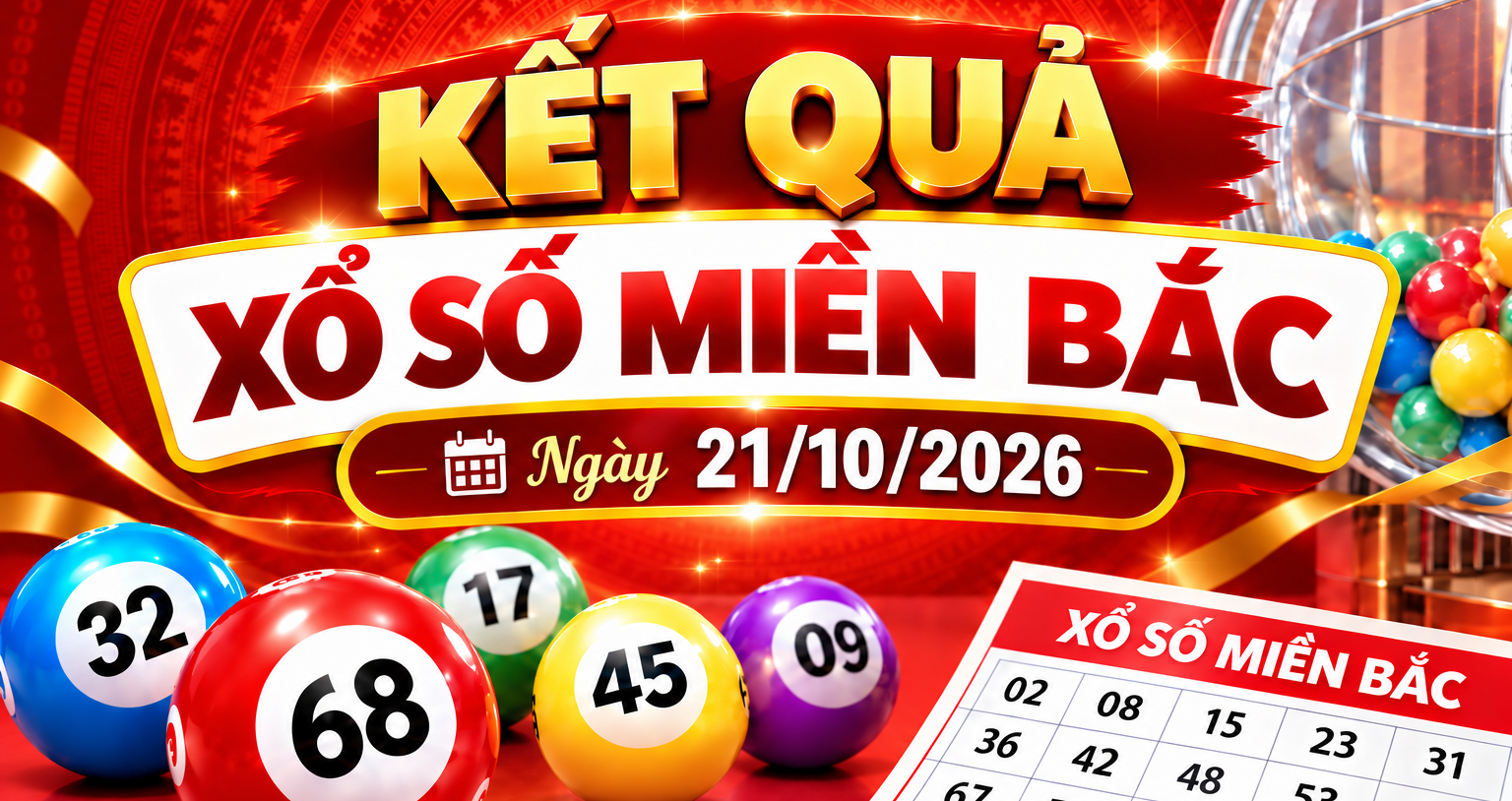 Kết Quả Xổ Số Miền Bắc Hôm Nay Ngày 21/10/2026 2026 524