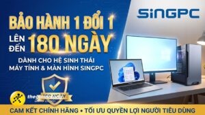 Singpc Công Bố Chính Sách Bảo Hành 1 Đổi 1 Lên Đến 180 Ngày Cho Hệ Sinh Thái Máy Tính Và Màn Hình 1 Gemini Generated Image Kymbmekymbmekymb20Copy639222109052923705