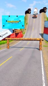 Concrete Mixer Trucks &Amp; Buses Vs Log Trap - Beamng.drive