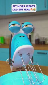 Recipe Sabotage! My Mixer Couldn’t Resist The Sweets 😂🍬🤖 #Animation #Doods