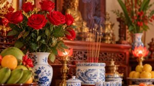 Ai Hay Thap Huong Hoa Hong Nho Dieu Nay Keo Vo Tinh Pham Dieu Kieng Ky Tren Ban Tho 190742