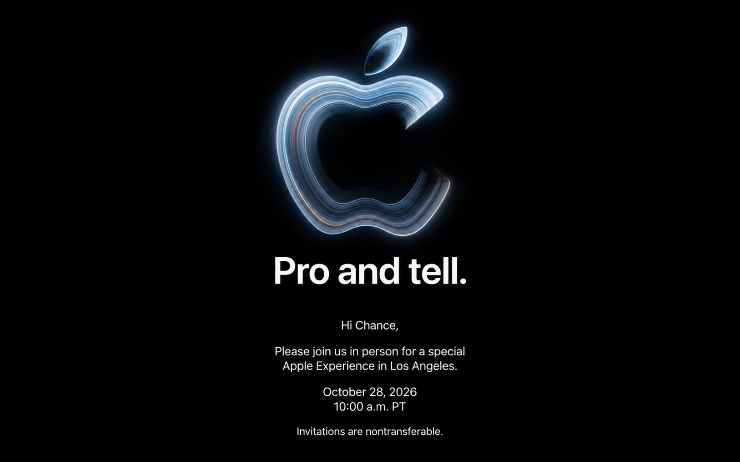 Apple Cong Bo Su Kien Pro And Tell Ngay 28 10