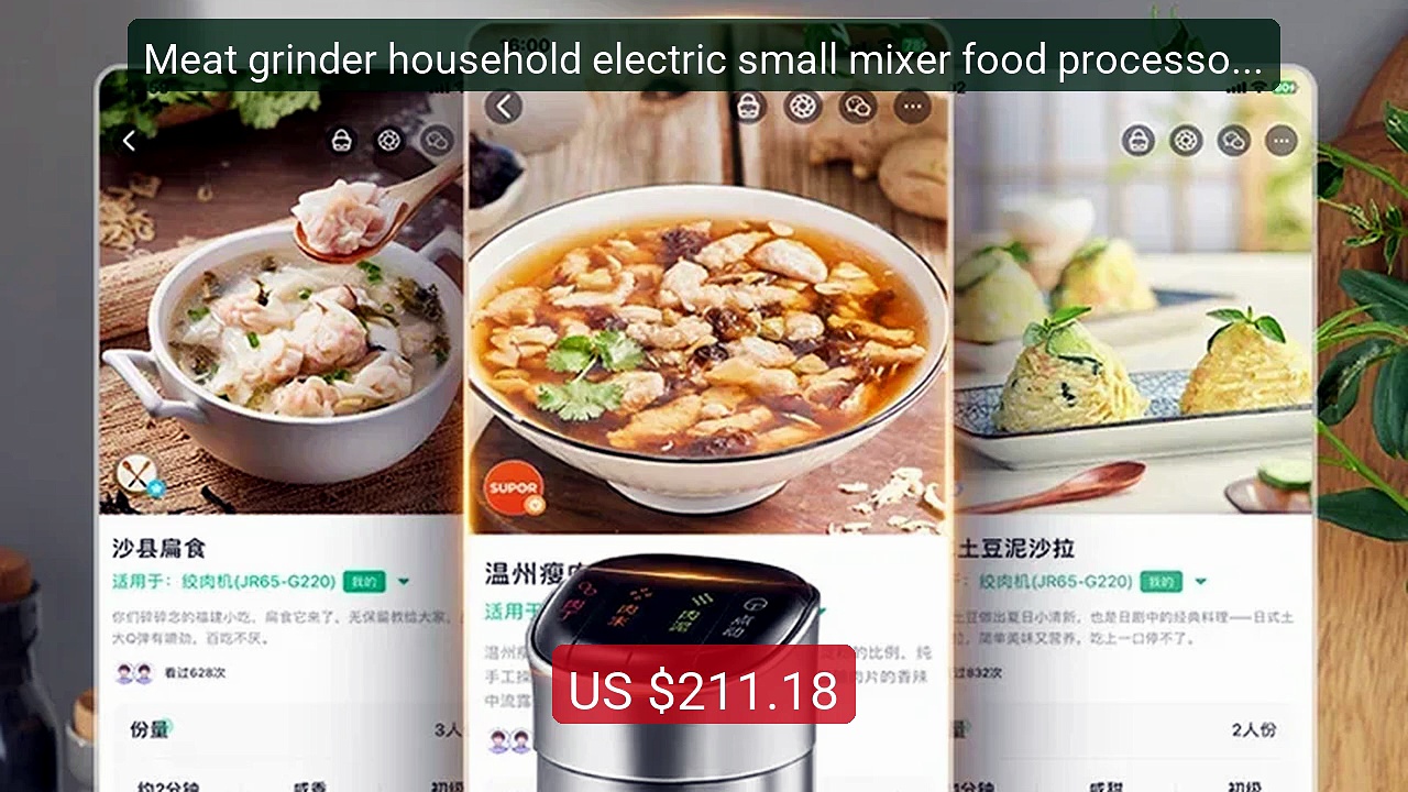 Meat Grinder Household Electric Small Mixer Food Processor ... -- Top Pick 2026 | Unbeatable Price!