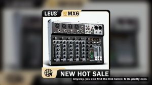 Leus Mx6 Channel 99 Dsp Effect Audio Mixer Record Pc 48V Phantom Power Usb Sound Mixers Bluetooth Dj
