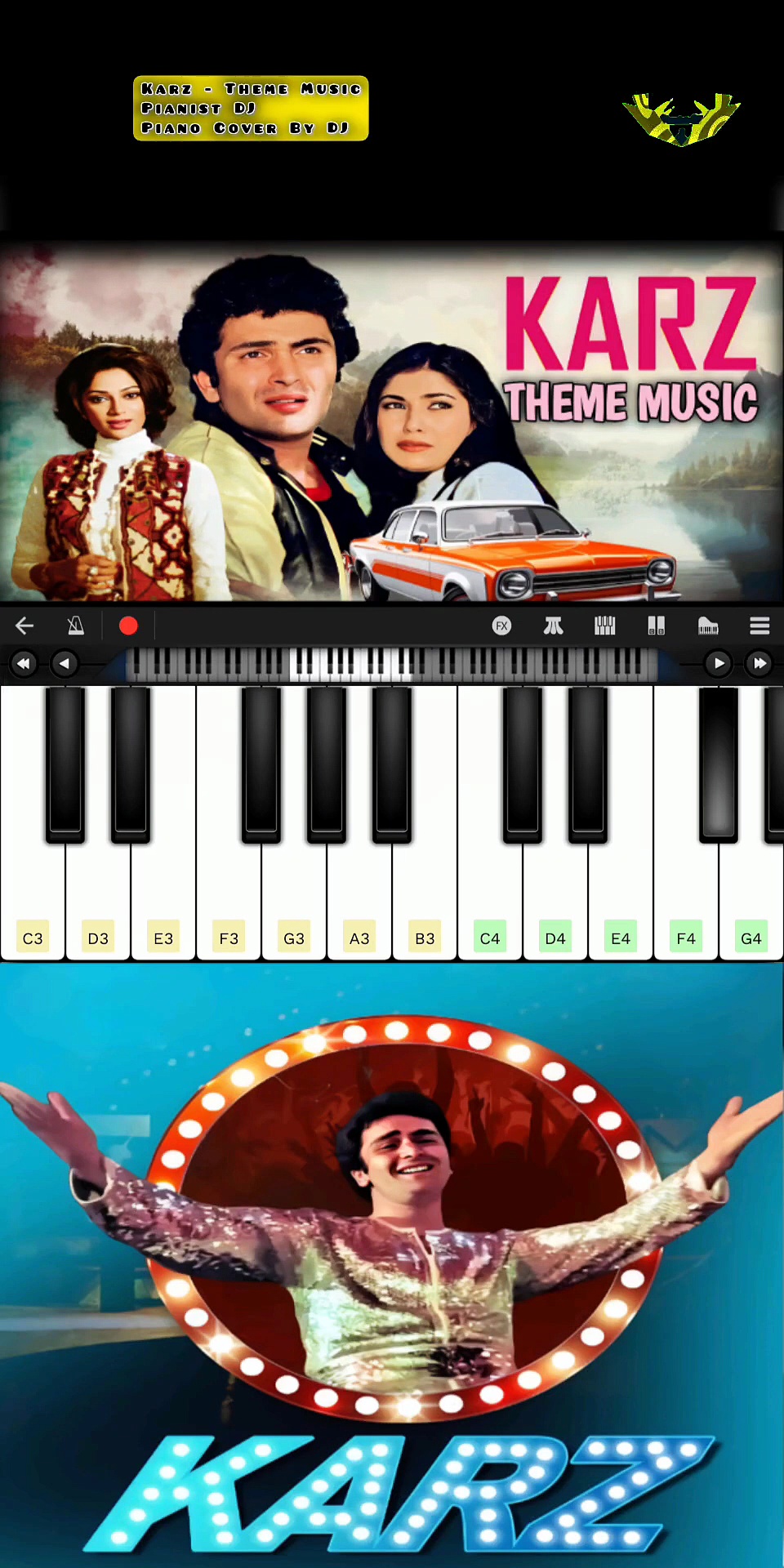 Karz - Theme Music | Piano Cover By Dj | Pianist Dj | Walk Band