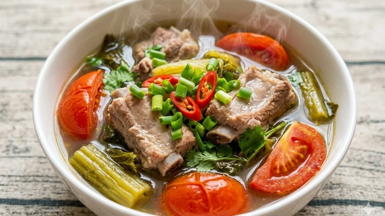 Cach Nau Canh Dua Chua Suon Non Ngot Thanh Chua Diu Danh Sach Noi Com 171835