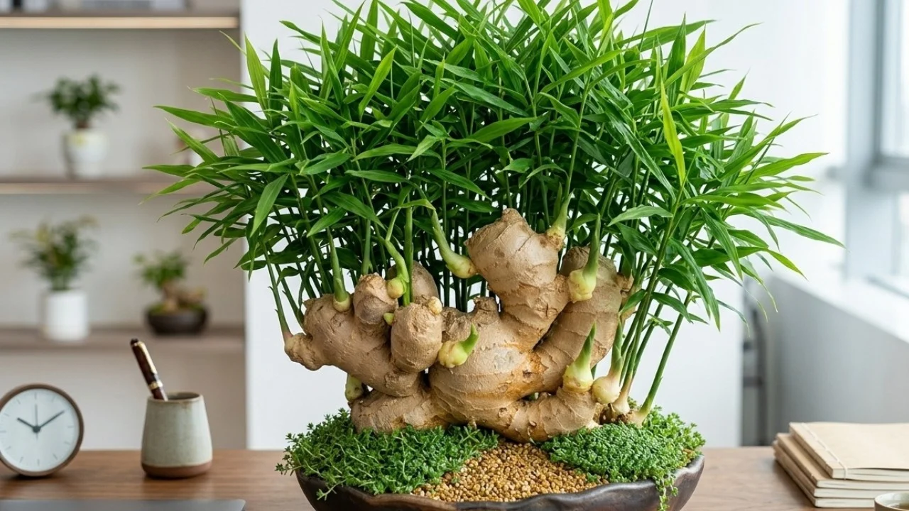 Cach Trong Gung Bonsai Phong Thuy Xanh Muot Mam Dam Tua Tua 163515