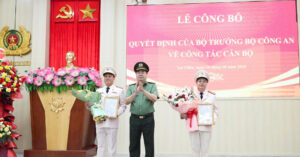 cong bo quyet dinh cua bo truong cong an ve dieu dong can bo tai lai chau 2634