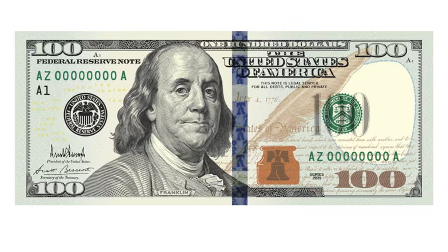 hinh anh to 100 usd co chu ky cua tong thong donald trump duoc dang tai tren truth social