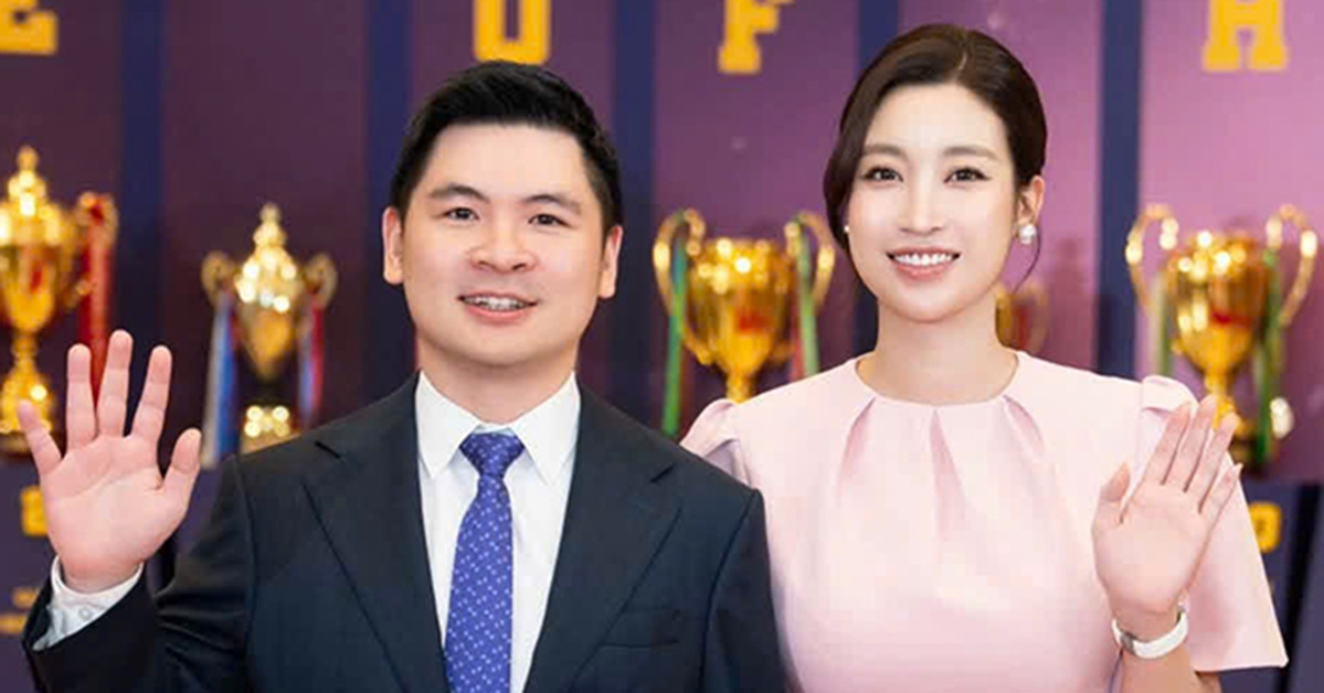 hoa hau do my linh tinh tu ben chong chu tich mc thuy van nhan tin vui 2563