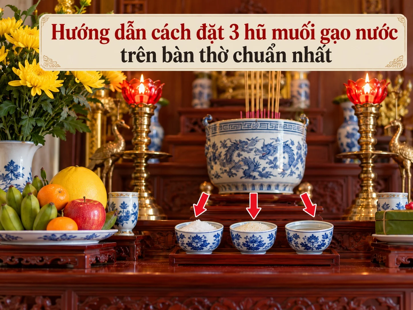 Huong Dan Cach Dat 3 Hu Muoi Gao Nuoc Tren Ban Tho Chuan Nhat 190208