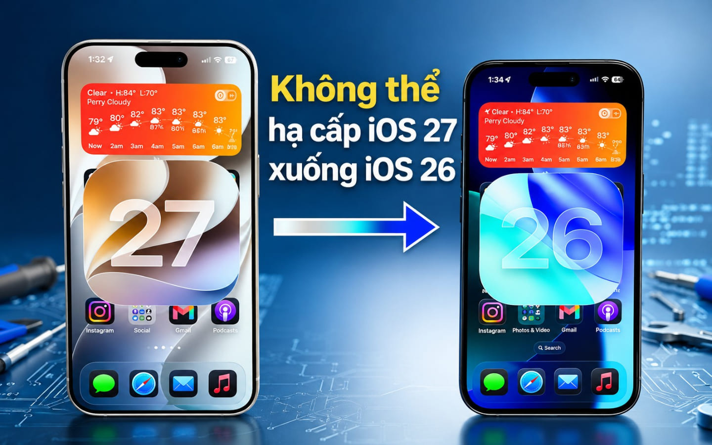 Khong The Ha Cap Tu Ios 27 Ve Ios 26