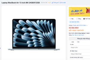 Khó Mua Các Dòng Macbook Air M4 Trở Về Trước Tại Việt Nam 1 Macbookairm4 622