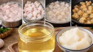 Mẹo Thắng Mỡ Lợn Trắng Trong Thơm Ngon, Không Hôi Nhớ Thêm Bước Này Meo Thang Mo Lon Trang Trong Thom Ngon Khong Hoi Nho Them Buoc Nay 062828