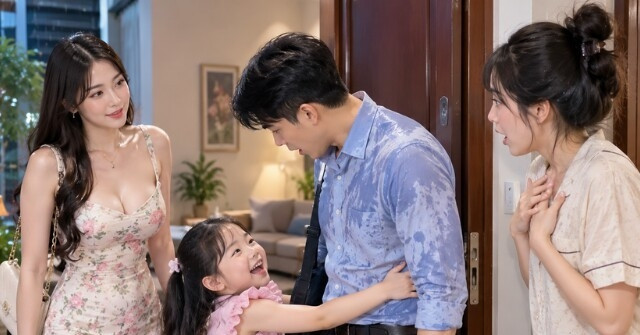 Nu Dong Nghiep Xinh Dep Dua Con Den Nha Choi Dua Tre Vua Gap Chong Toi Da Goi Bo 448