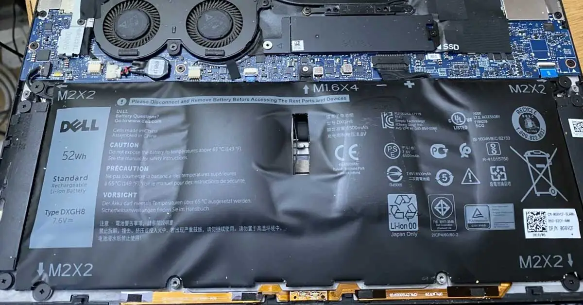 pin laptop bi phong