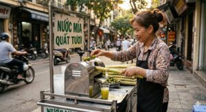 tai sao nguoi ban nuoc mia luon ep kem qua quat hoa ra khong phai chi de cho thom 170006