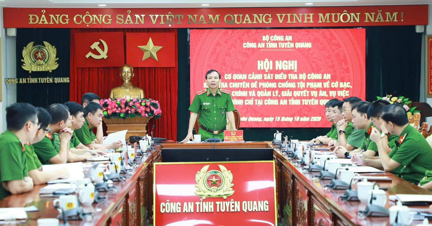 Thiếu Tướng Nguyễn Thanh Sơn Làm Trưởng Đoàn Kiểm Tra Án Cờ Bạc, Thuế Tại Tuyên Quang Thieu Tuong Nguyen Thanh Son Lam Truong Doan Kiem Tra An Co Bac Thue Tai Tuyen Quang 837