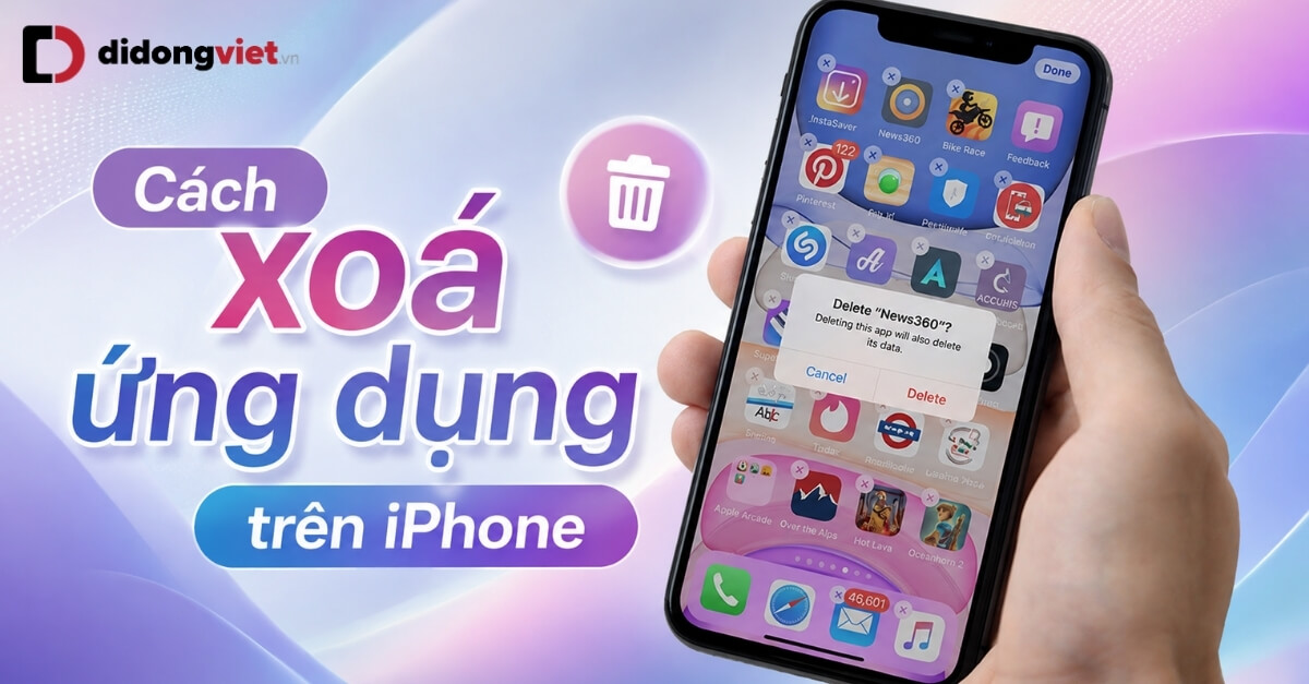 Top 5 Cách Xoá Dữ Liệu Ứng Dụng Trên Iphone Nhanh Chóng Top 5 Cach Xoa Du Lieu Ung Dung Tren Iphone Bia Didongviet