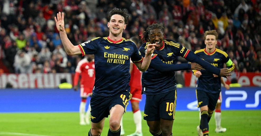 Truc Tiep Bayern Munich 2 2 Arsenal Declan Rice Go Hoa H2 401