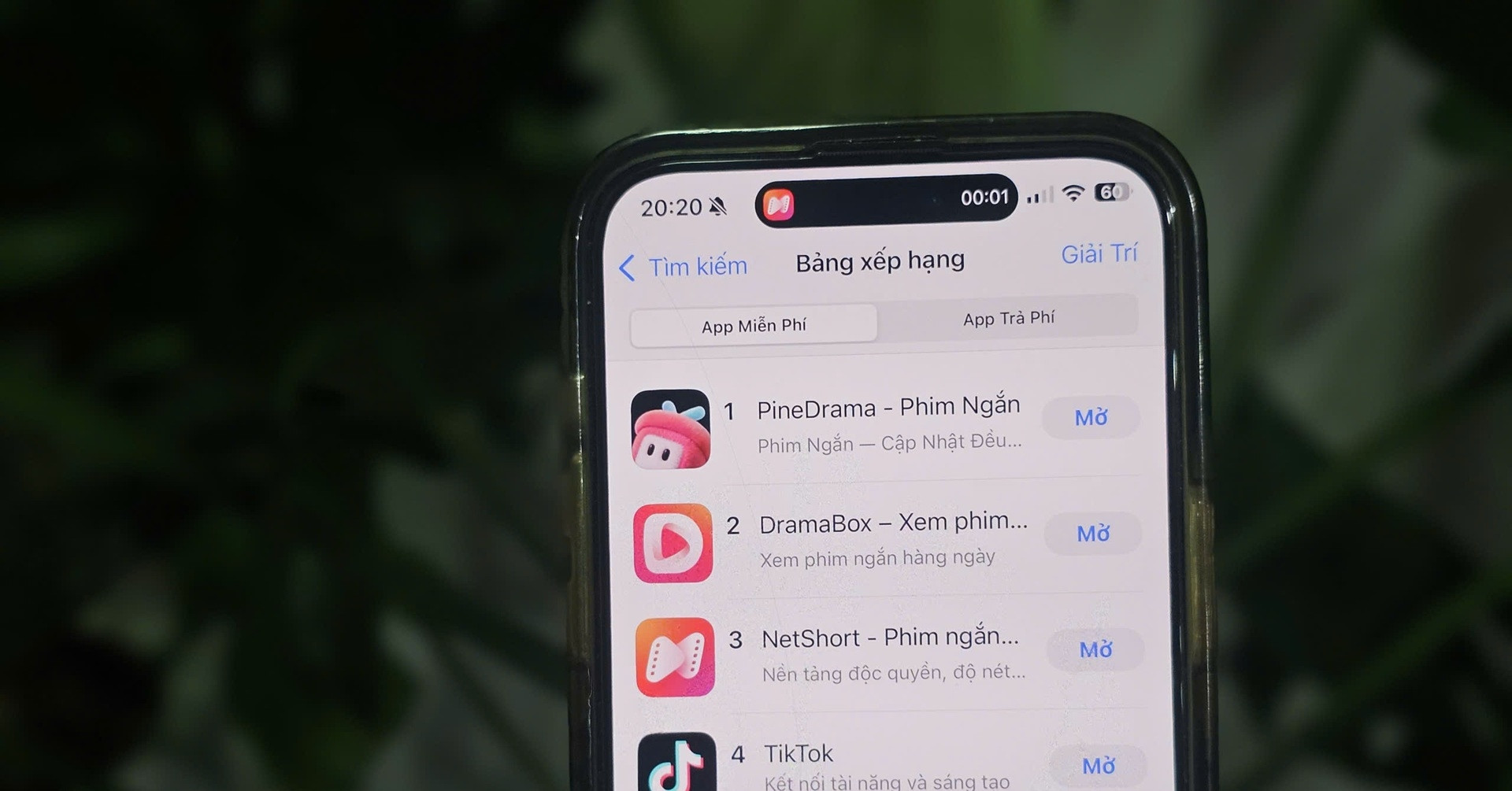Ung Dung Phim Ngan Can Quet Bang Xep Hang App Store Google Play Viet Nam 3514