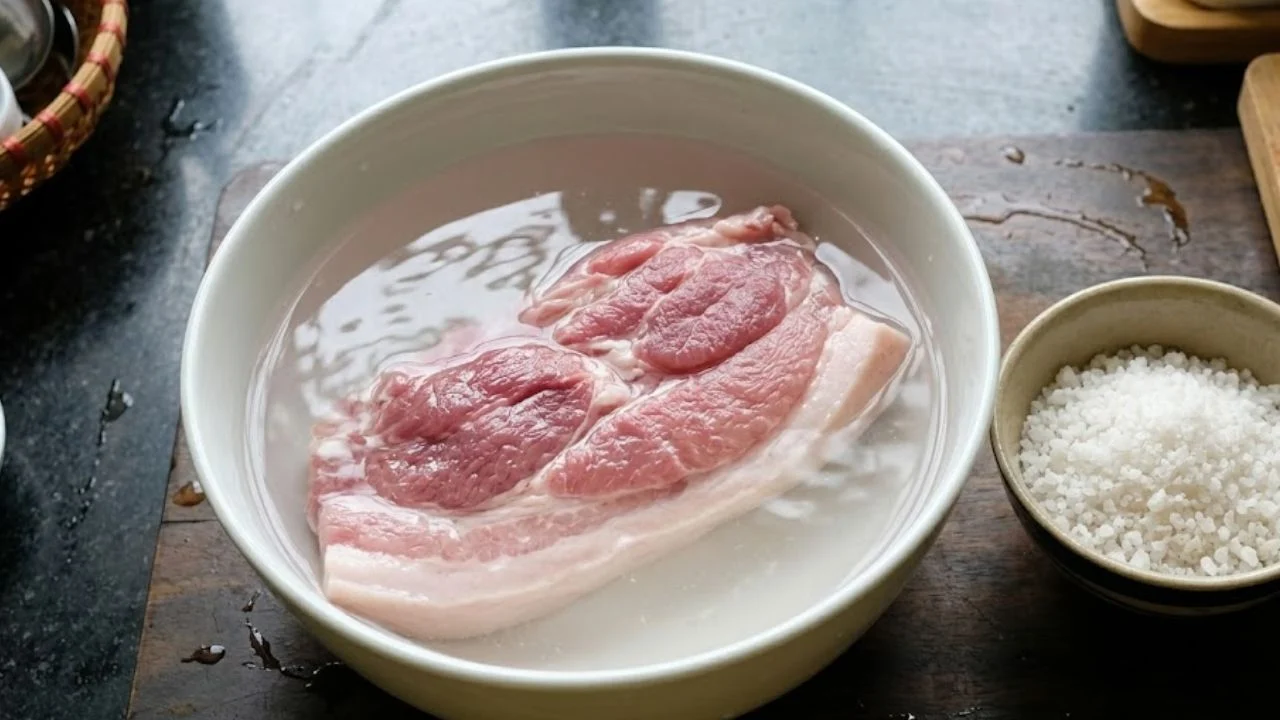 Vi Sao Nen Ngam Thit Trong Nuoc Muoi Truoc Khi Nau 232150