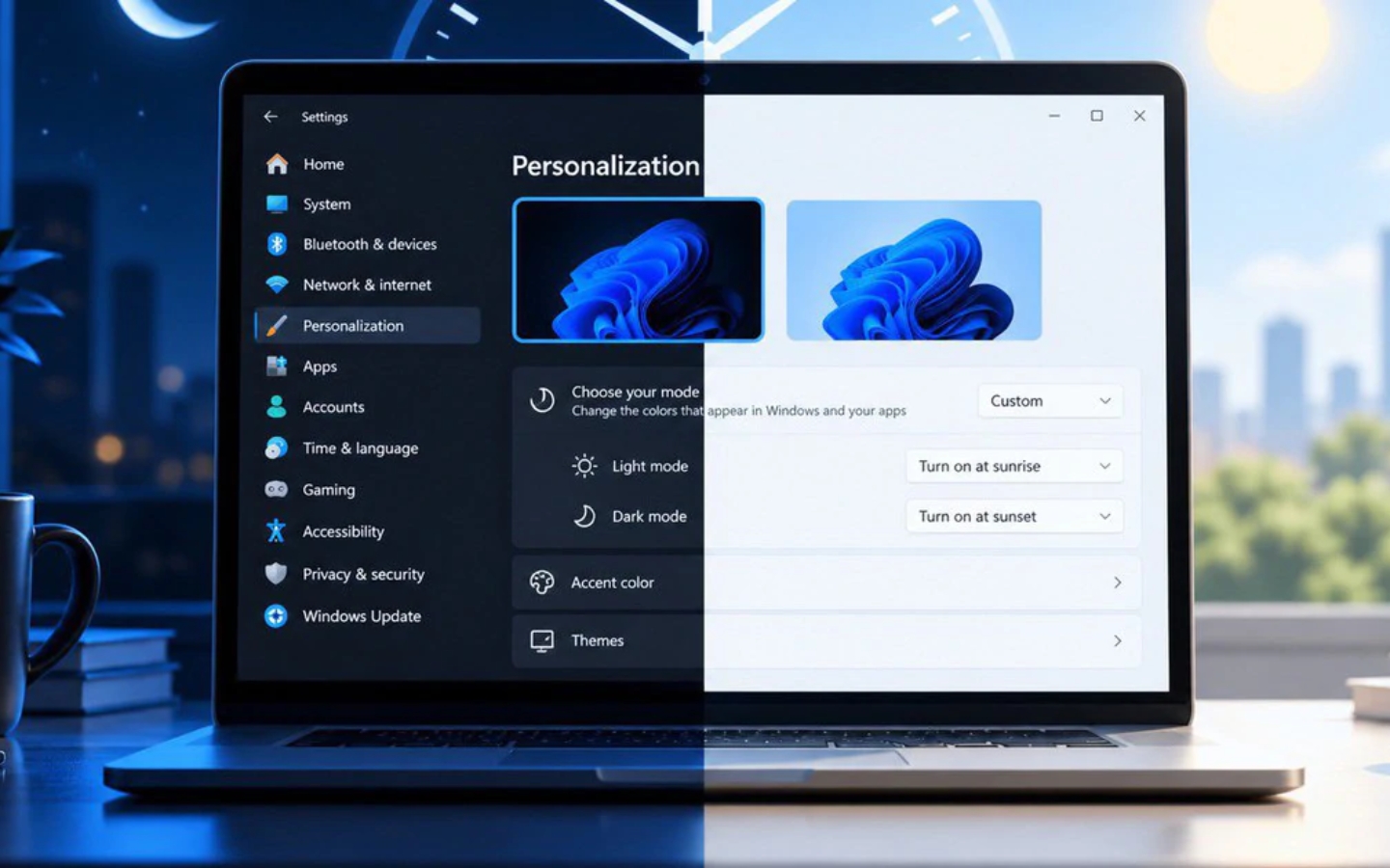 Windows 11 Sap Co Auto Dark Mode
