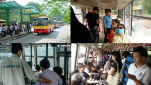 Đâu chỉ là nhường ghế! 2 xe buyt